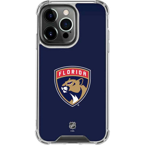 NHL Florida Panthers Distressed iPhone 16 Pro Clear Case